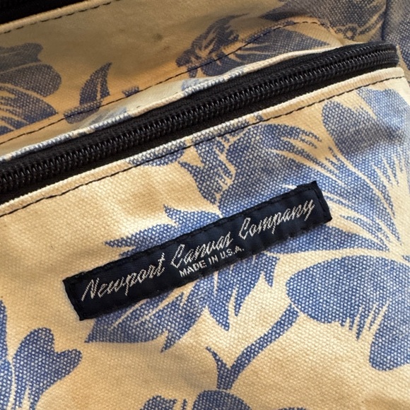 Vintage Newport Canvas Mini Backpack – Tropical Print, Beach & Concert Ready - Picture 5 of 10